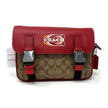 NWT Coach Track Crossbody In Colorblock Signature Canvas W/Coach Stamp MSRP $428 - £172.21 GBP