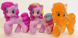 2010 My Little Pony Friendship is Magic Hasbro 2&quot; Pinky Pie 3 Mini Figure Lot - £3.90 GBP