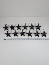 Tin Black Star Shower Curtain Hook Set The Country House Collection 12 h... - $23.71