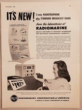 1949 Print Ad RCA Radiomarine Radiotelephone Boat Communications New York,NY - £7.28 GBP