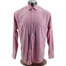 Peter Millar Summer Comfort Button Up Casual Dress  Pink Shirt Mens Size... - $30.36