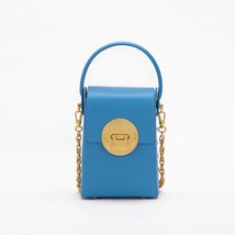 Small Leather Crossbody Bags For Women High-end Fashion Mini Square Hand Bag Lad - £100.56 GBP