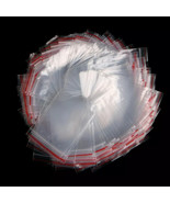 100 pcs LDPE Zip Lock Resealable Clear Plastic Seal Press 5x5 9x11 10x12 - $2.91+
