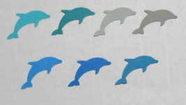 DOLPHIN 1&quot; inch Set Lot of 24 Handmade punch-outs Cutouts 3 styles U-pick - £5.08 GBP
