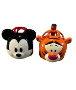 Disney Oball Mickey Mouse &amp; Pooh&#39;s Tigger Set of 2 Go Grippers Baby Cars... - £15.08 GBP