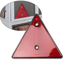 Pair Triangular Red Reflector Screw Fit Rear Waterproof Triangle Warning d for T - £93.08 GBP