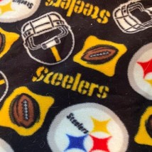 2003 Pittsburgh Steelers NFL Fleece Fabric Material 60&quot; x 62&quot; 1 Piece Craft Sew - £18.39 GBP