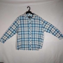 New Button Down Womens Shirt, Blue And White, By North River, Size 2Xl - £14.98 GBP