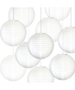 Novelty Place 10pcs White Paper Lanterns - Great Home Party Wedding Deco... - £8.09 GBP+