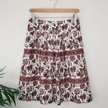 Banana Republic | Classic Floral Print A-line Silk Skirt, size 2 - £19.00 GBP