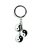 YIN YANG KEYCHAIN Metal Enamel Key Ring Keyring Martial Arts Tai Chi Fen... - $132.30 MXN