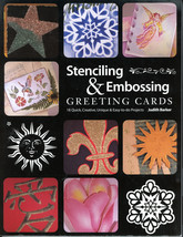 Stenciling &amp; Embossing Greeting Cards Judith Barker 18 Easy Projects Paper Craft - £3.90 GBP