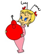 Cindy Lou Who with a Christmas Bulb Metal Cutting Die Card Making Scrapbooking   - £9.43 GBP