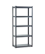 Ample Storage Garage Shelving - 18&quot;D x 32&quot;W x 72&quot;H, 5-Tier Metal Organizer - $136.99