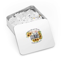 Jigsaw Puzzle in Tin, Sunflower, Camera, When life gets blurry adjust your focus - £26.40 GBP+