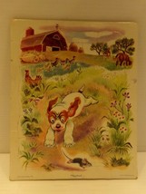 Vintage Golden Press Farm Animals Board Puzzle 13 pc 80-4A - $13.50