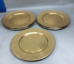 Set Of 9 Gold Gilt Chargers - 14”D - $19.79
