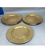 Set Of 9 Gold Gilt Chargers - 14”D - €16,99 EUR