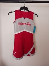 ALABAMA Crimson Tide As CHEERLEADER OUTFIT GIRLS M 10/12 Top Only - $43.69