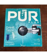 PUR PLUS Faucet Filtration System Black &amp; Chrome PFM200B NEW OPEN BOX - $19.99