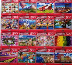 500 Pc Jigsaw Puzzles 11”x18.25” 1/Pk s20c, Select: Apples Birds Castles Doors P - £2.39 GBP