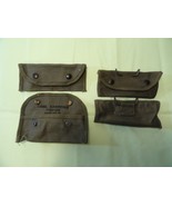 4 QTY NOS 1944 WWII PISTOL BELT POUCH CANVAS CARRYING CASE 7160198 M15 S... - $446.76 MXN