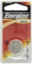 Energizer E-CR2032BP Battery; Lithium; 3 V; 225 mAh (Typ.); 0.06 cu.in. (Typ.);  - $15.10