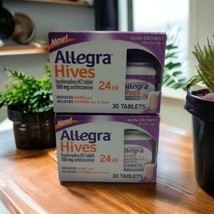 2x Allegra Hives 24Hr 60 Total Tablets EXP 11/2024 Relieves Itching Non Drowsy - £22.26 GBP