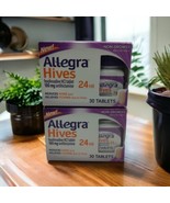 2x Allegra Hives 24Hr 60 Total Tablets EXP 11/2024 Relieves Itching Non ... - £22.26 GBP