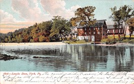 York Pennsylvania Laucks Dam Postcard 1908 - $9.63