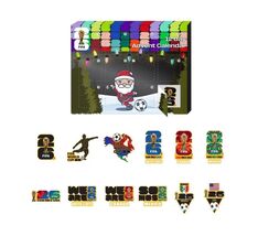 FIFA World Cup Advent Calendar 12-Day Collectable Pins 2026 Emblem Gift - €59,64 EUR