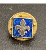 Boy Scout - Fleur De Lis Blue Enamel Pin - 1/2&quot; - $12.99