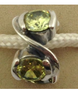 Authentic Chamilia Retired Forever Light Green Cz Charm, Jb18d, New - $522.46 MXN