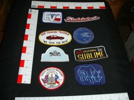 car auto truck race related Ad patch set 8 patches - £15.81 GBP