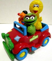 Tyco Preschool Sesame Street "Big Bird, Oscar & Ernie in a Car" Wind Up 4-1 2006 - $17.19