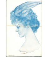 Greek Goddess Vanity Winged Headdress UNP DB Postcard - £11.69 GBP