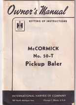 International McCormick 50-T Pickup Hay Baler Operator&#39;s Manual - £3.12 GBP