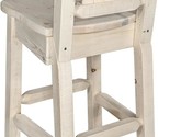 Montana Woodworks Homestead Collection Barstool with Back with Moose Des... - $636.99