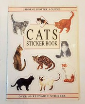 Usborne Spotters Guide Cats Activity Book Breed Illustration Reusable Stickers - £28.03 GBP