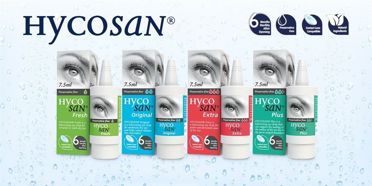 Hycosan Extra/Plus/Original Eye Drops For Dry Eye 7.5ml