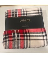 Plaid Velvet Throw BLANKET Red White Black Soft Cozy Home Decor 50x60 By... - €15,47 EUR