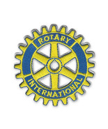 ROTARY CLUB INTERNATIONAL IRON ON PATCH 3&quot; Round Yellow Gear Embroidered... - €4,20 EUR