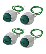 Green Lighted Chrome Bullet License Plate Fasters Bolts Hot Rod Rat Stre... - $37,022.64 MXN