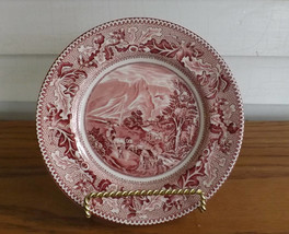 Johnson Bros Bread &amp; Butter Plate Vintage Historical America Pink Chinaware  - £11.20 GBP