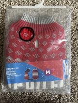 Dog Size Medium Christmas Holiday &quot;Spoiled&quot; Red Cotton Sweater, Vibrant ... - $12.52 CAD