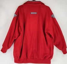 Womens Jacket XLarge Red Striped Nautical Grannycore Reversible 90s Vintage - £42.35 GBP