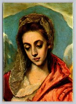 Toledo France color Picture Vtg Postcard unp Museum Tavera Holly Family saint - £3.84 GBP