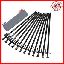 Durable 12in Camping Stakes - Forged Steel Tent Pegs for Rocky Grounds, ... - $41.57