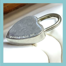 Tiffany & Co. Please Return to Sterling Silver 925 Heart Padlock Charm Pendant image 14