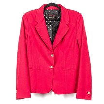 Mary Kay Star Red Jacket Blazer 10T Women Brookhurst Buttons Cosmetis Co... - £21.70 GBP